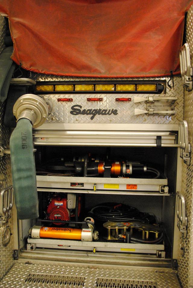 Engine 192's rear compartment 